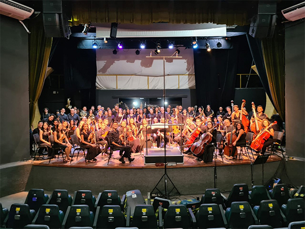 A Orquestra Sinfônica de Luís Gomes (OSLG) e a Academia Camerata Jovem participaram do II Encontro de Orquestras Sociais