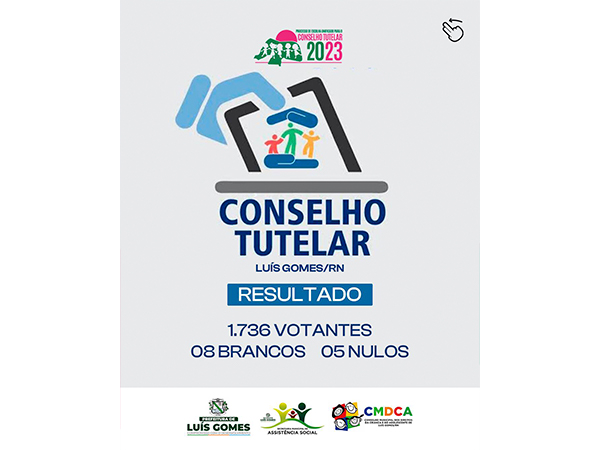 Resultado da votação para escolha dos Conselheiros Tutelares em Luís Gomes