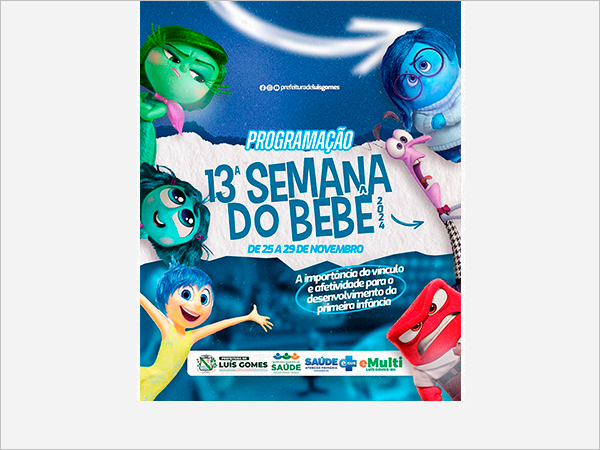 Programação da 13ª Semana do Bebê- edição 2024